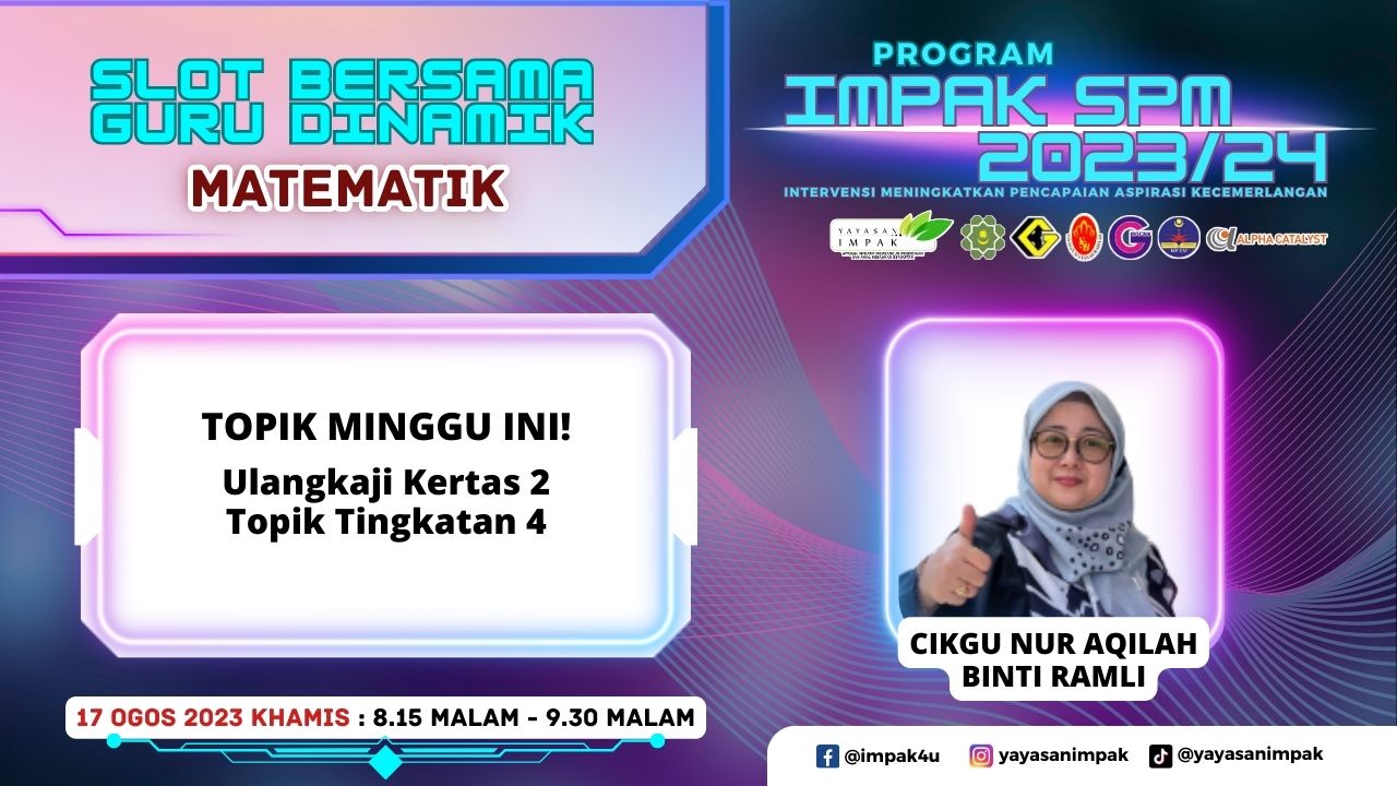 SLOT VIRTUAL KELAS MATEMATIK-CIKGU AQILAH