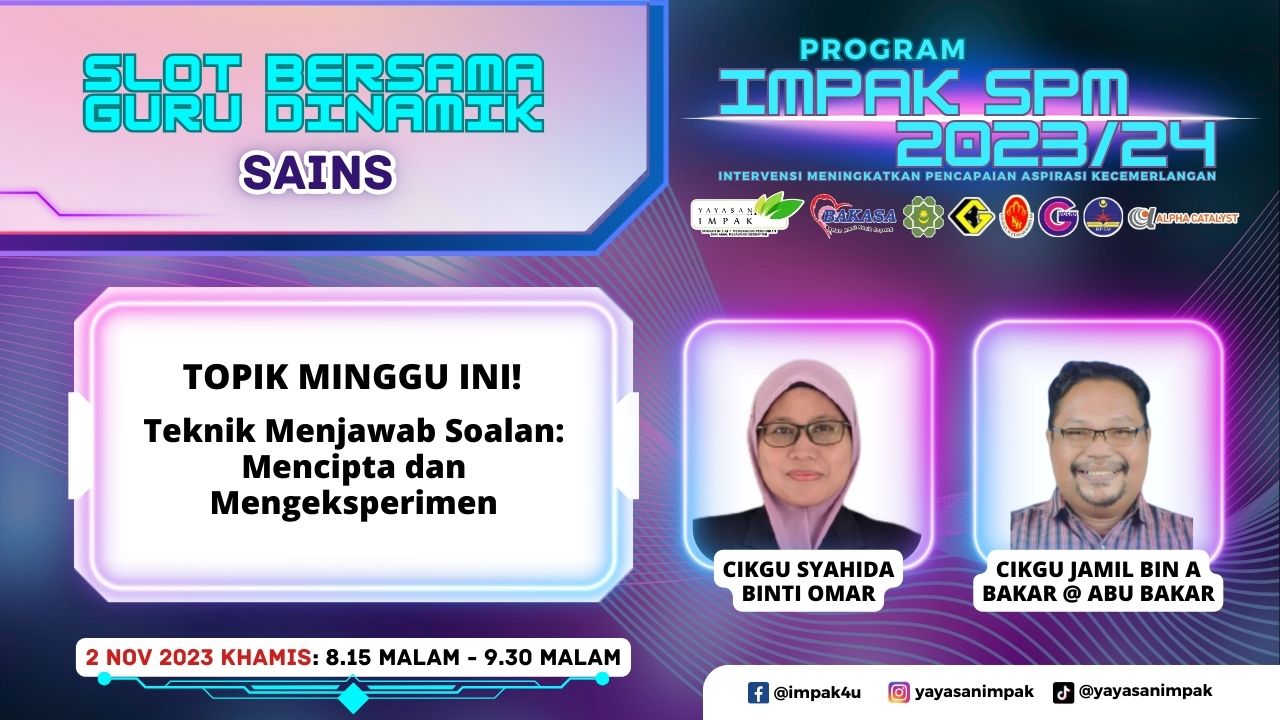 SLOT KELAS ONLINE - SAINS 2 NOV 2023